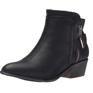 Steve Madden Black Leather Booties